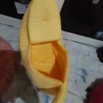 Cozy Banana Cat Bed: Cute & Portable Pet House for Cats photo review
