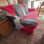 Colorful Knit Sofa Cover with Skirt for Full Coverage Comfort photo review