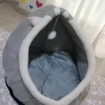 Cozy Cartoon Cat Bed: Removable, Washable, & Foldable Delight photo review