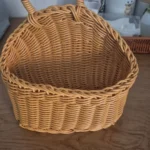 Wall Mounted Vegetable and Fruit Basket, Simulated Rattan Hanging Basket, Plastic Wall-mounted Hanging Basket, Home Decoration photo review