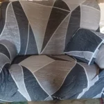 Colorful Knit Sofa Cover with Skirt for Full Coverage Comfort photo review