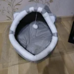 Cozy Cotton Cat Cave: Warm Pet Bed for Cats & Small Dogs photo review