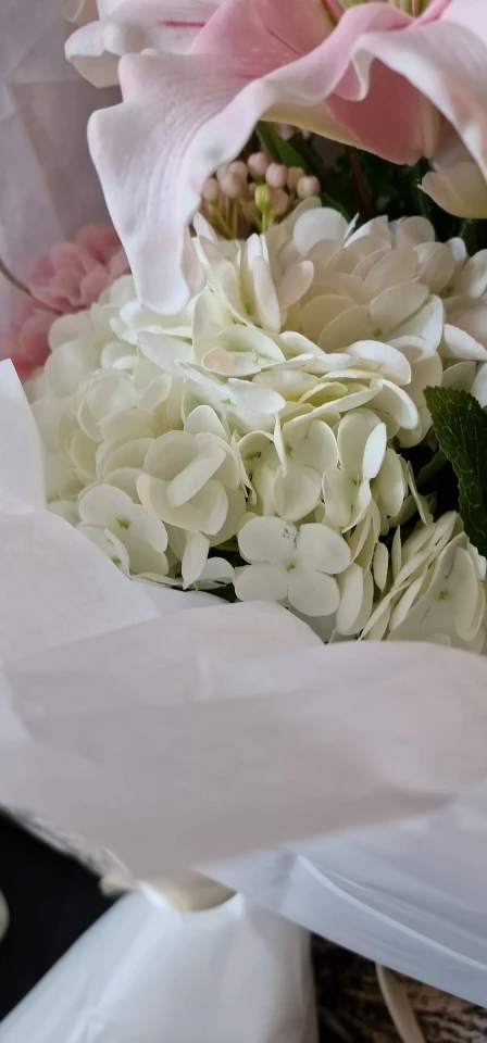 Lifelike Real Touch Hydrangeas - Elegant Decor for Any Occasion photo review