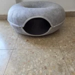 Cozy Felt Donut Cat Bed & Tunnel - Interactive Play Haven photo review