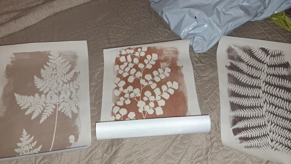 Minimalist Fern Canvas Art Set – Warm Boho Home Decor photo review