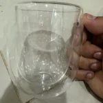 Elegant Double Wall Borosilicate Glass Mug - 350 ml Insulated Delight photo review