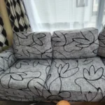 Colorful Knit Sofa Cover with Skirt for Full Coverage Comfort photo review