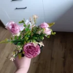 Luxurious Autumn White Silk Roses Bouquet for Timeless Elegance photo review