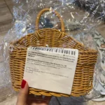 Wall Mounted Vegetable and Fruit Basket, Simulated Rattan Hanging Basket, Plastic Wall-mounted Hanging Basket, Home Decoration photo review