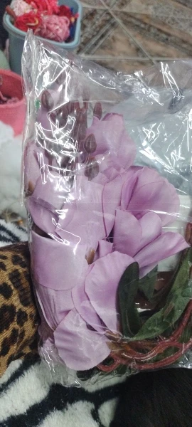 Elegant Magnolia Silk Flower Set - 5 Forks, 20 Heads for Home Decor photo review