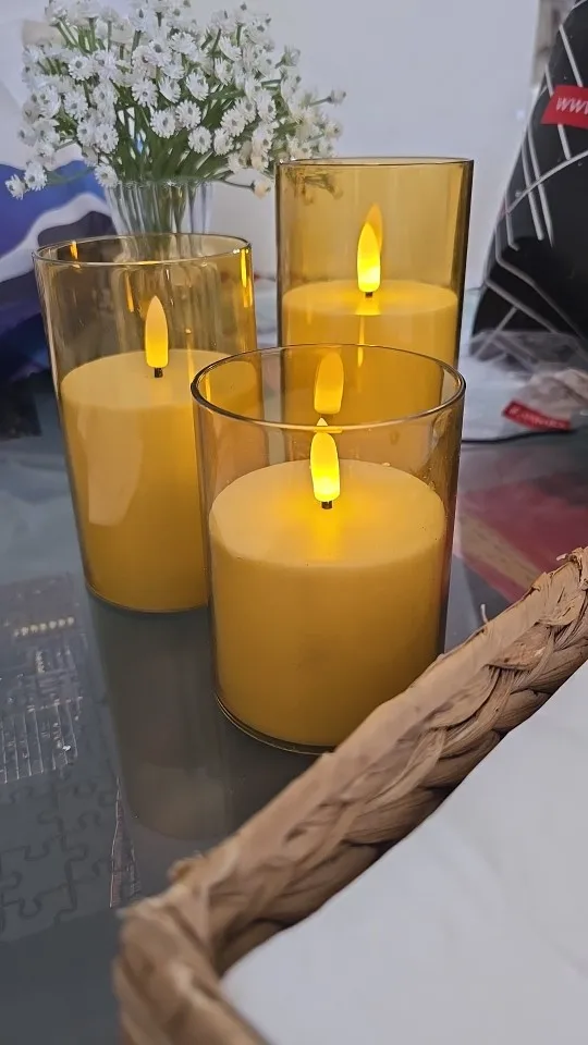 Flameless Remote-Control LED Candle Set for Cozy Events photo review