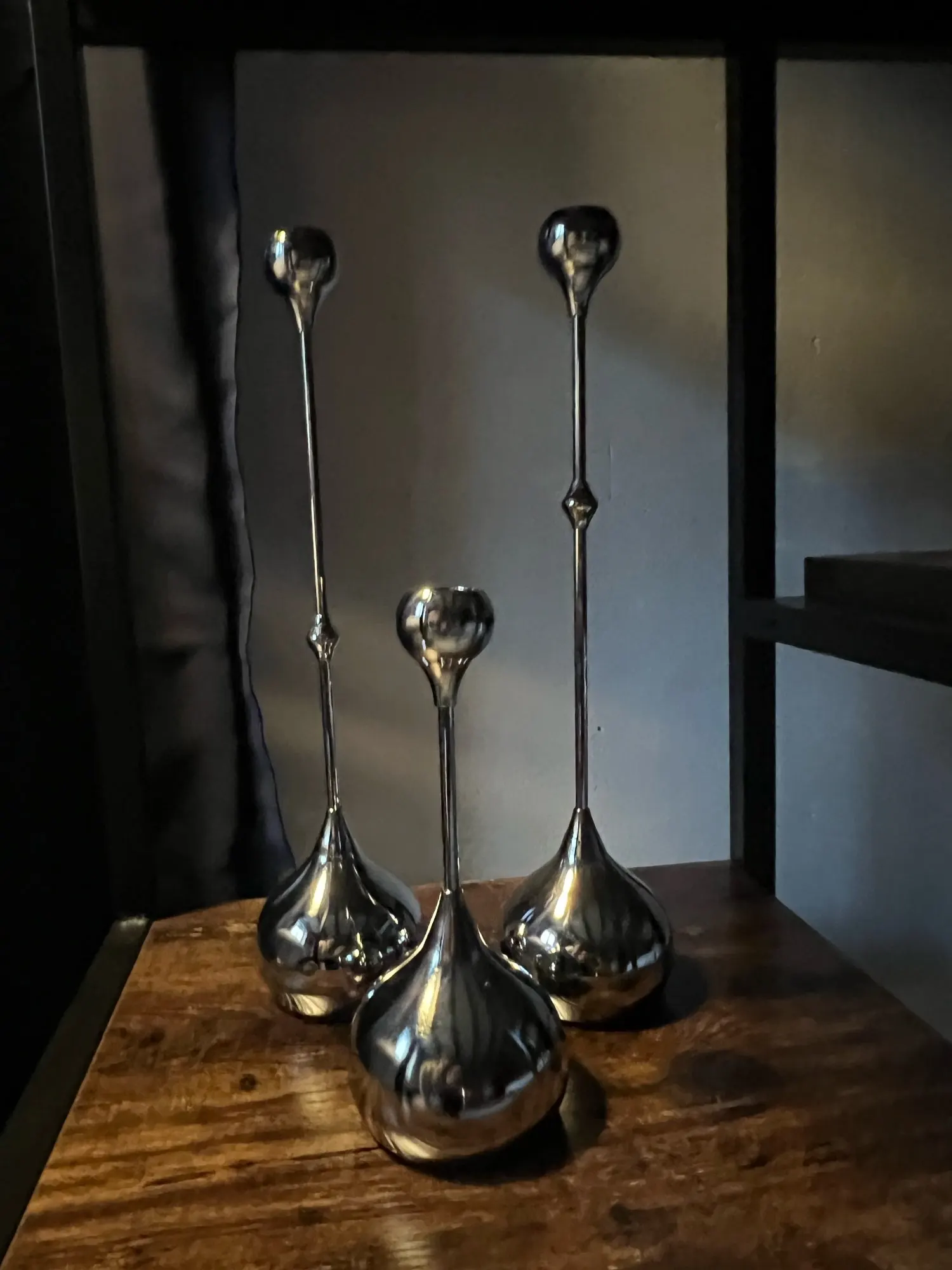 Silver Candle Holder, Metal Candlestick Romantic Art Table Decoration For Home Dining , Wedding Photography Props photo review