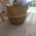 Seaweed Wicker Basket Rattan Hanging Flowerpot Dirty Clothes Storage WF1015 photo review