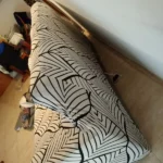 Colorful Knit Sofa Cover with Skirt for Full Coverage Comfort photo review