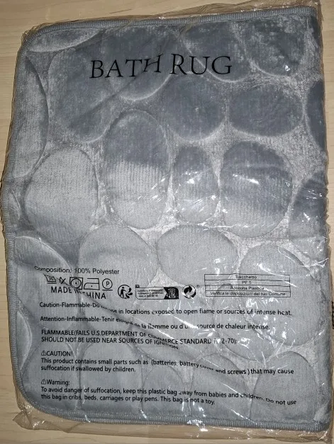 Luxurious Cobblestone Non-Slip Memory Foam Bath Mat photo review