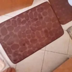 Luxurious 3-Piece Cobblestone Bath Mat Set - Non-Slip & Absorbent photo review