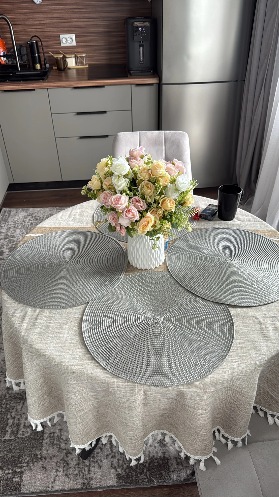 Lifelike 30 cm White Silk Peony Bouquet for Elegant Decor photo review