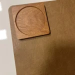 Set of 2 Durable Walnut & Beech Wooden Coasters for Hot Drinks photo review