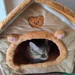 Cozy Foldable Pet House: Washable Cave for Cats & Small Dogs photo review