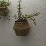 Seaweed Wicker Basket Rattan Hanging Flowerpot Dirty Clothes Storage WF1015 photo review