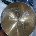 Large Capacity Stainless Steel Salad Bowls Korean Soup Rice Noodle Ramen Bowl Kitchen Food Container,Gold,20X9CM photo review