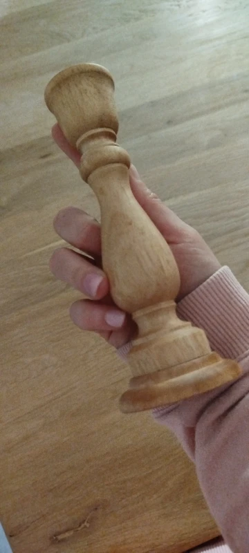 Handmade Wooden Candlesticks for DIY Decor & Weddings photo review