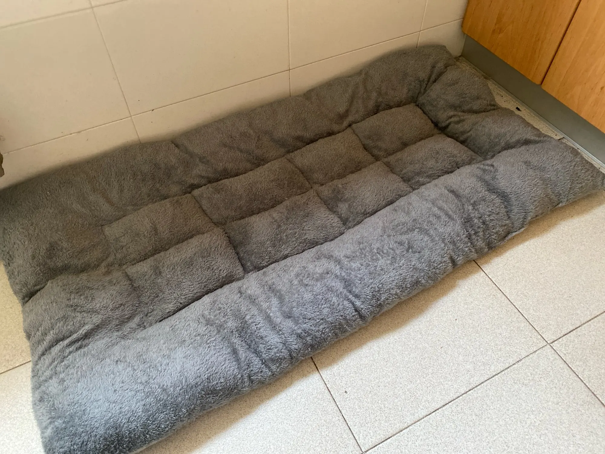 KEMORELA Extra Large Plush Dog Bed Sofa Thickened Super Soft Polyester Pet Mat Dog Crate Mat Bed For Small Medium Large Dog Bed photo review