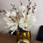 Elegant Magnolia Silk Flower Set - 5 Forks, 20 Heads for Home Decor photo review