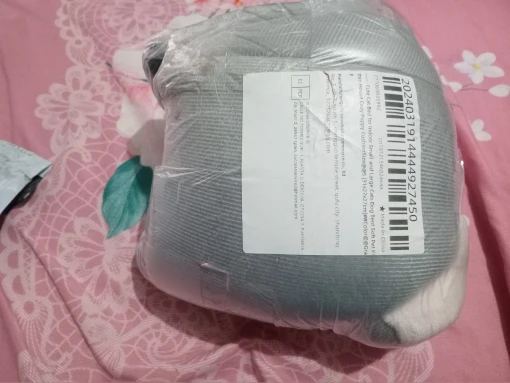 Cozy Cotton Cat Cave Bed - Warm & Comfortable Retreat photo review