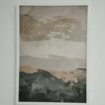 Serene Japanese Wabi Sabi Mountain Canvas Art Set photo review