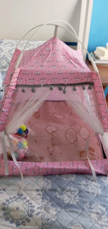 Cozy Flower Tent Nest for Cats & Small Dogs - All Seasons photo review