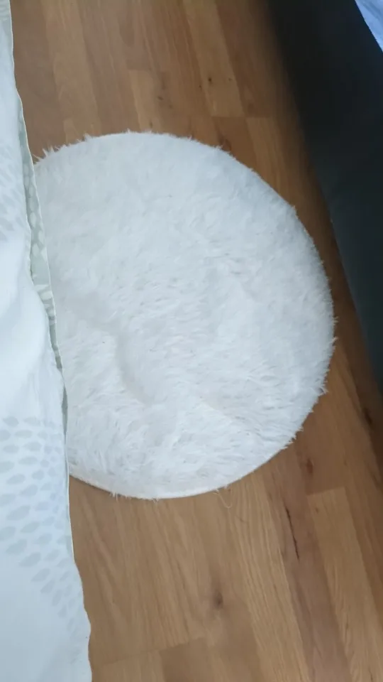 Ultra Cozy Fluffy White Round Rug for Chic Home Decor photo review