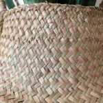 Seaweed Wicker Basket Rattan Hanging Flowerpot Dirty Clothes Storage WF1015 photo review