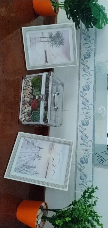 Coastal Serenity Canvas Print - Wooden Bridge Beach Scene photo review