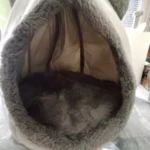 Cozy Cotton Cat Cave: Ultimate Winter Pet Bed Retreat photo review