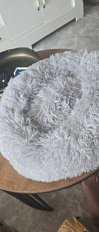 Cozy Round Pet Bed in Stylish Gradient for Large Dogs photo review