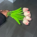 Vibrant Artificial Tulip Set for Timeless Home Elegance photo review