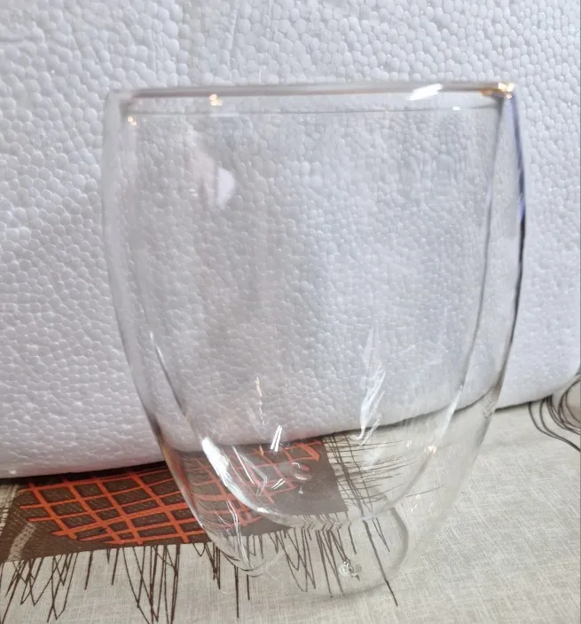 Elegant Heat-Resistant Double Wall Glass Cups for All Beverages photo review