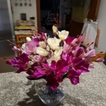 Elegant Magnolia Silk Flower Set - 5 Forks, 20 Heads for Home Decor photo review