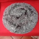 Cozy Round Plush Dog & Cat Bed for Ultimate Warmth & Style photo review