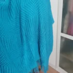 Luxurious White Boho Chunky Knit Throw Blanket for Cozy Elegance photo review