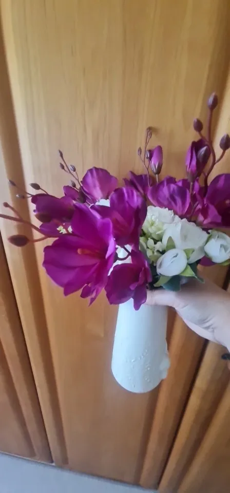 Elegant Magnolia Silk Flower Set - 5 Forks, 20 Heads for Home Decor photo review