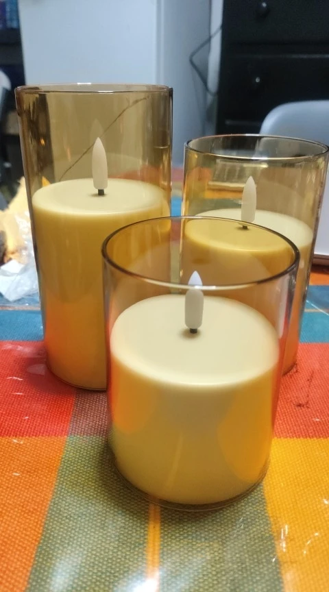 Flameless Remote-Control LED Candle Set for Cozy Events photo review