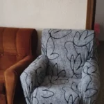 Colorful Knit Sofa Cover with Skirt for Full Coverage Comfort photo review