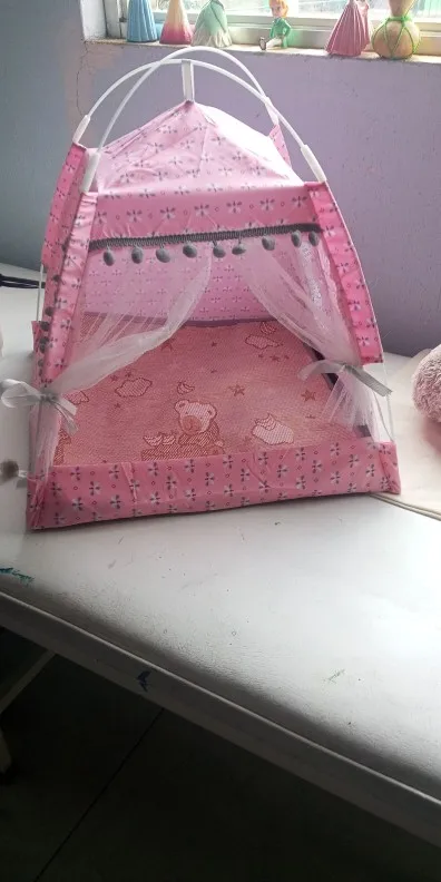 Cozy Flower Tent Nest for Cats & Small Dogs - All Seasons photo review