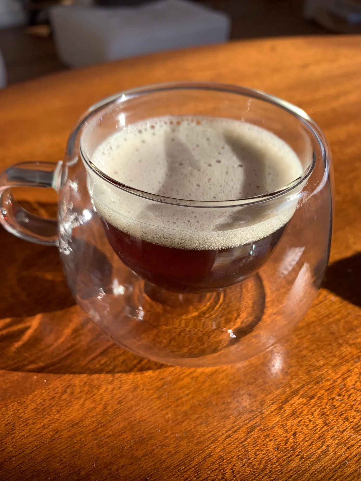 Elegant Double Wall Borosilicate Glass Mug - 350 ml Insulated Delight photo review