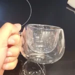 Elegant Double Wall Borosilicate Glass Mug - 350 ml Insulated Delight photo review