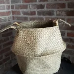 Seaweed Wicker Basket Rattan Hanging Flowerpot Dirty Clothes Storage WF1015 photo review