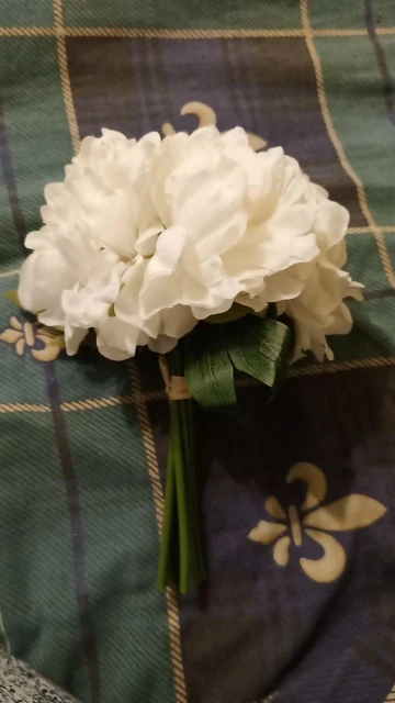 Elegant 5-Piece Hydrangea & Peony Bouquet for Home Decor photo review