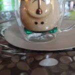 1pc Creative Cute Bear Double-layer Coffee Mug, Carton Double Glass Cup Milk Glass Lady Cute Bear Gift Christmas Gift Girls Gift photo review